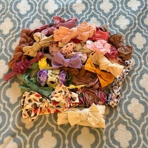 Lot of 22 Baby Girl’s Bow Headbands